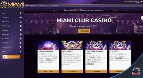 miami club casino bonuses  The bonus can be